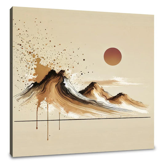 Tranquil Mountain Splash Canvas - Main Image