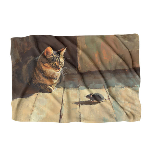 Neugierige Decke der Dachkatze