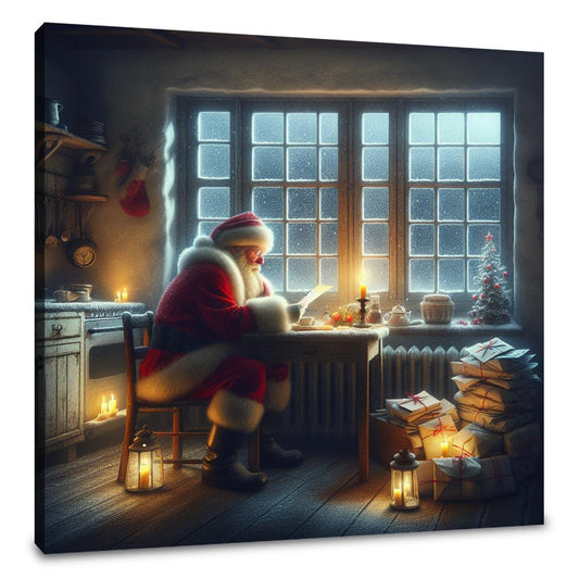 Santa's Reflective Christmas Eve Canvas - Main Image