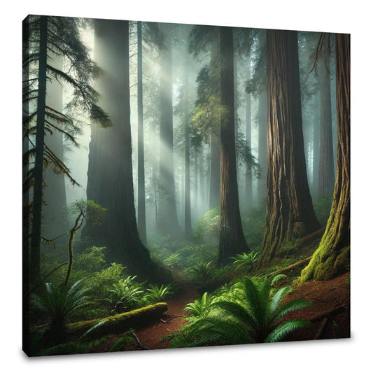 Mystical Redwood Grove Canvas - Main Image