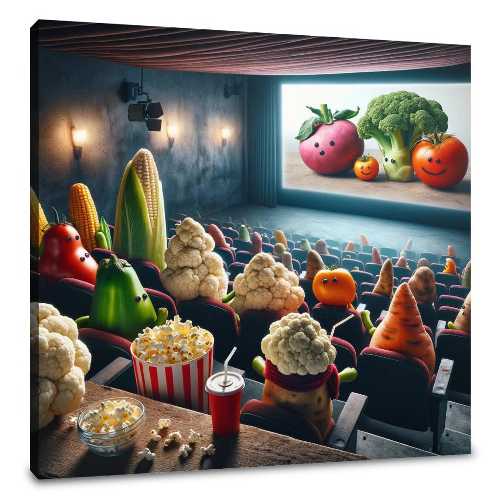 Veggie Cinema Night Canvas - Main Image