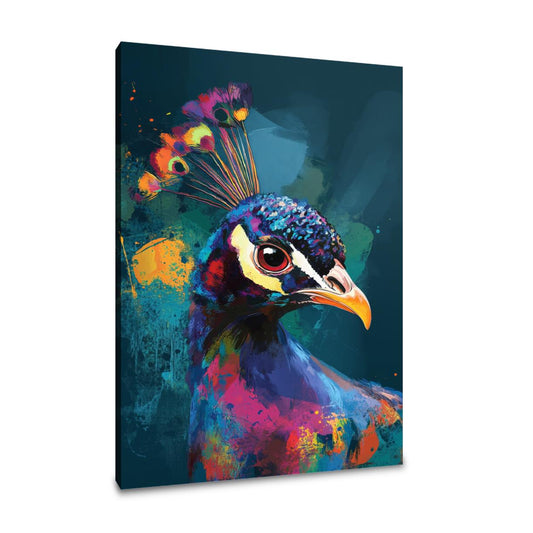 Peacock Radiance Canvas - Main Image