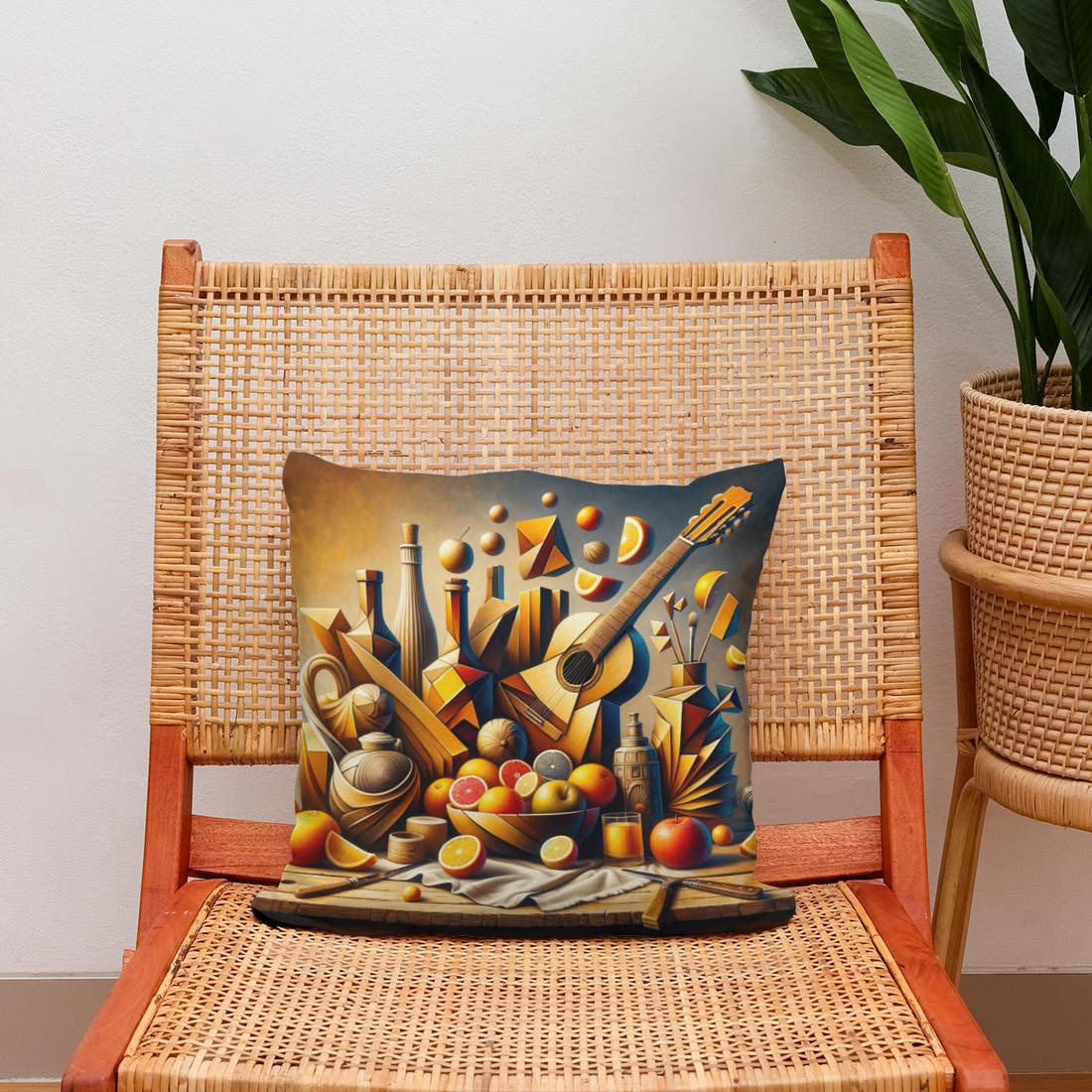 Abstract Still Life Cotton Cushion - Secondary Image 2