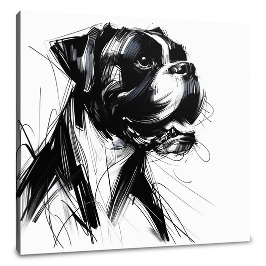 Echoes of Expression Emotional Boxer Canvas - Main Image