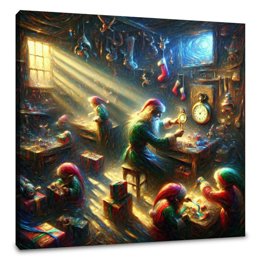 Santa's Midnight Countdown Canvas - Main Image