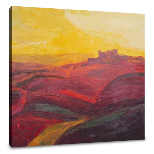Yorkshire Castle Sunset Canvas - Main Image
