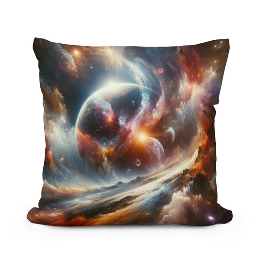 Cosmic Abstraction Cotton Cushion - Main Image