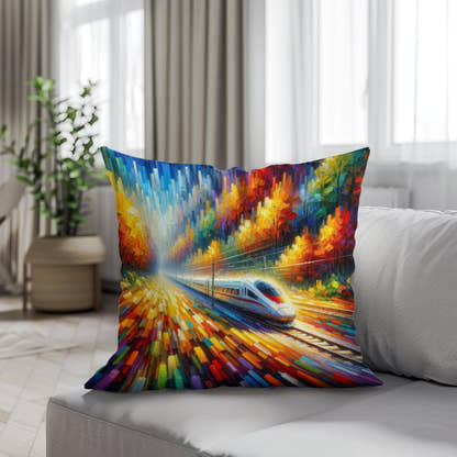 Autumn Express Cotton Cushion - Secondary Image 4
