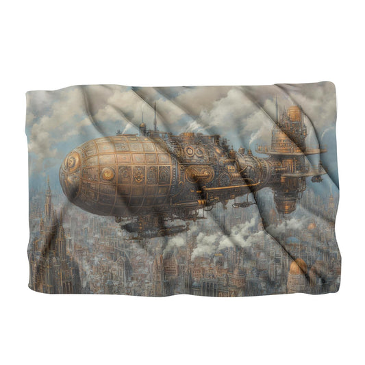 Enchanted Airship Over Mechanical Blanket - Main Image