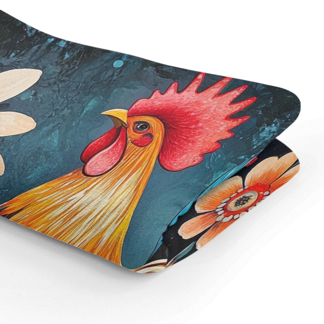 Rooster's Floral Blanket - Secondary Image 3