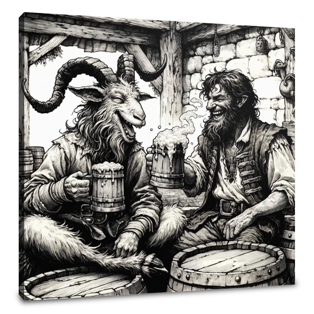 Woodland Tavern Comrades Canvas - Main Image