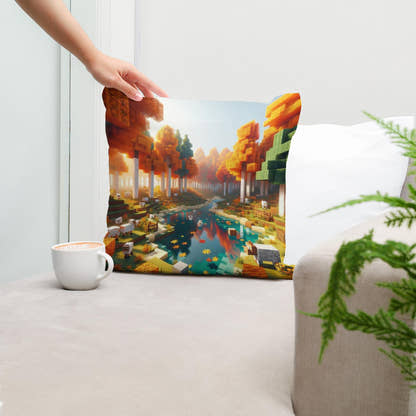 Autumn Reflections Cotton Cushion - Secondary Image 5