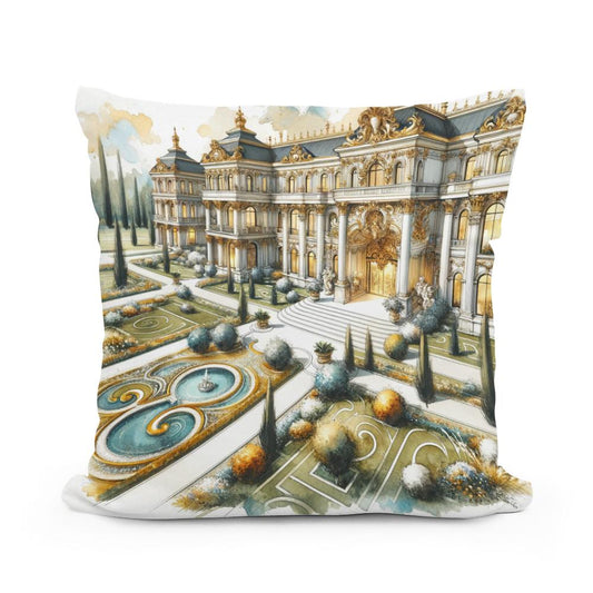 Baroque Minimalist Cotton Cushion - Main Image