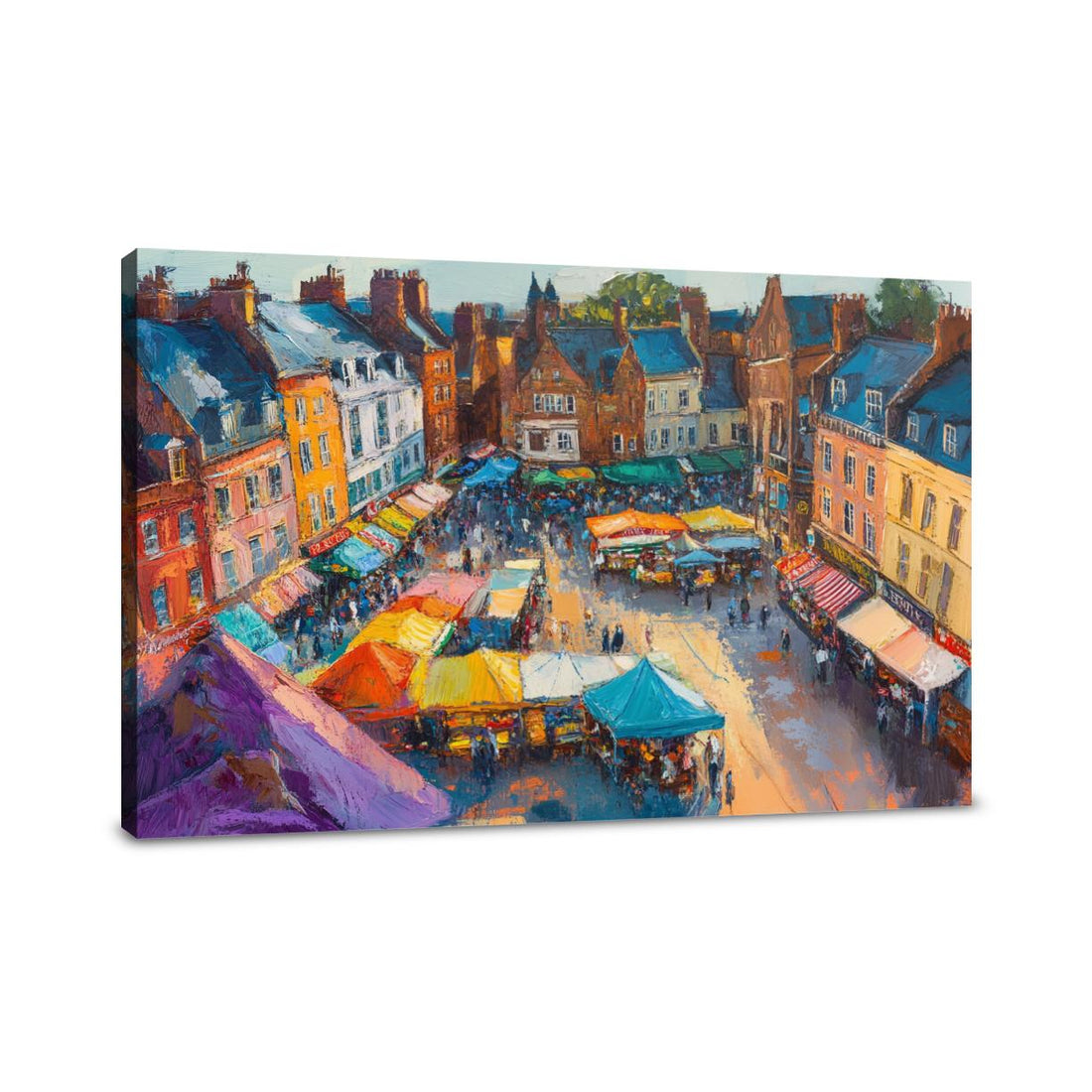 Norwich Market Sunset Canvas - Main Image