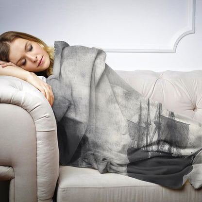 Ghostly Vessel Reflection Blanket - Secondary Image