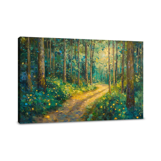 Enchanted Glow Forest Canvas - Main Image