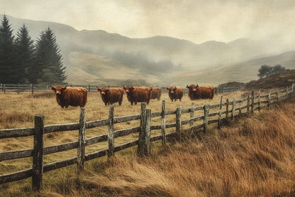 Highland Cows Canvas