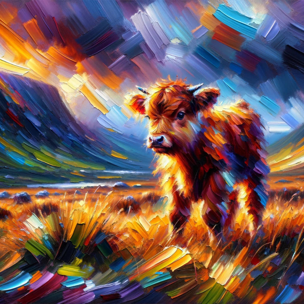 Highland Emotion Cotton Pillow