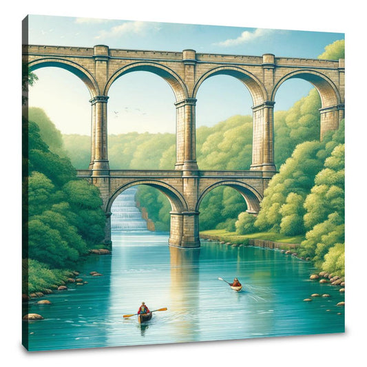 Knaresborough Viaduct Canvas - Main Image
