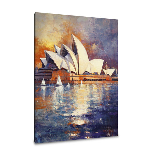 Sunlit Sydney Opera Canvas - Main Image