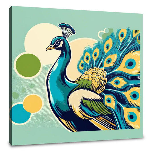 Majestic Peacock Canvas - Main Image