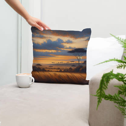 Twilight Savannah Cotton Cushion - Secondary Image 5