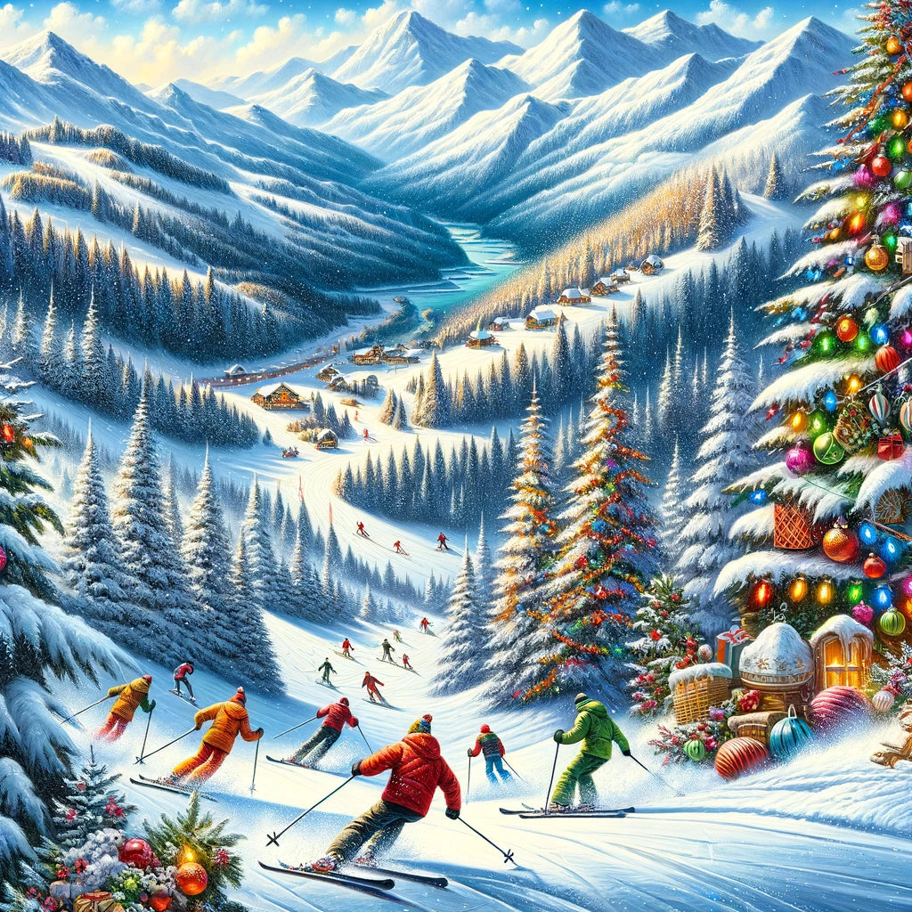 Holiday Slopes Canvas