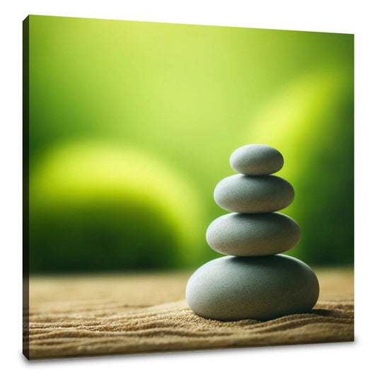 Zen Stones Balance Canvas - Main Image