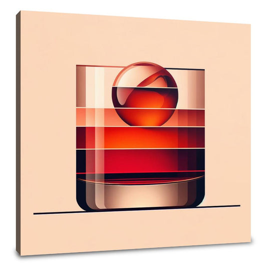 Negroni Abstract Minimalism Canvas - Main Image