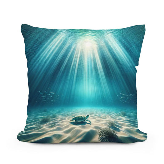 Aquatic Bliss Cotton Cushion - Main Image