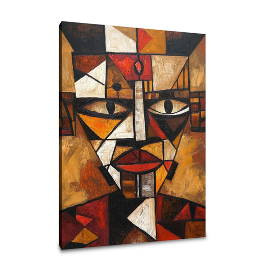 Geometric Tribal Mask Canvas - Main Image