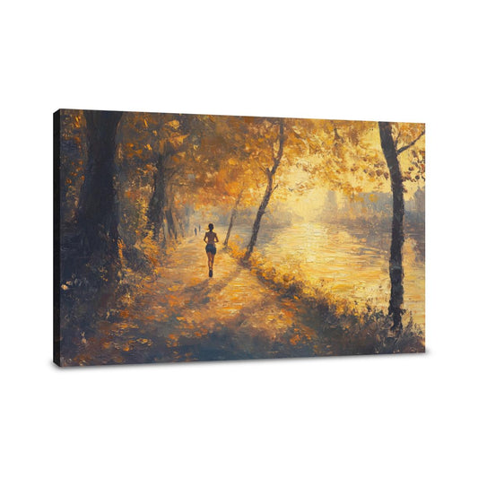 Success Runner's Sunrise Canvas - Main Image
