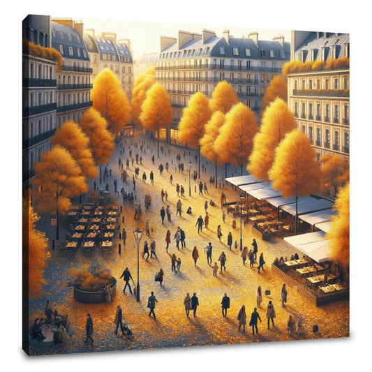 Autumn City Square Canvas - Main Image