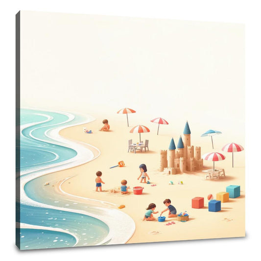 Beach Playtime Canvas - Main Image