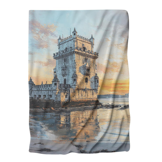 Belém Tower Sunrise Blanket - Main Image
