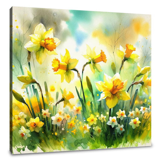 Spring's Joyful Dance Canvas - Main Image