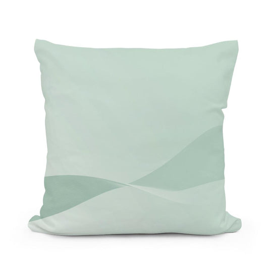 Serene Wave Cotton Cushion - Main Image