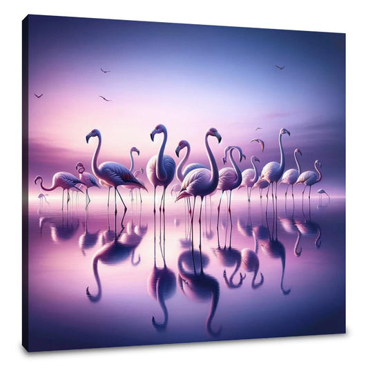 Twilight Flamingo Canvas - Main Image