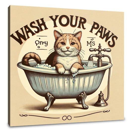 Vintage Paws Wash Canvas - Main Image