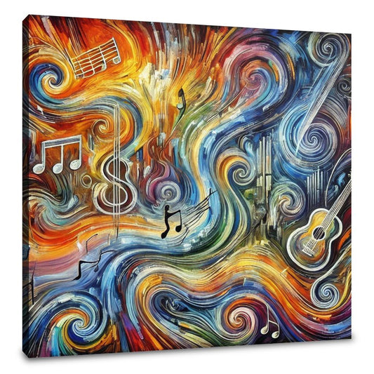 Chaotic Musical Vibrations Canvas - Main Image