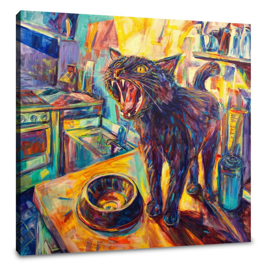 Cat's Dawn Cry Canvas - Main Image