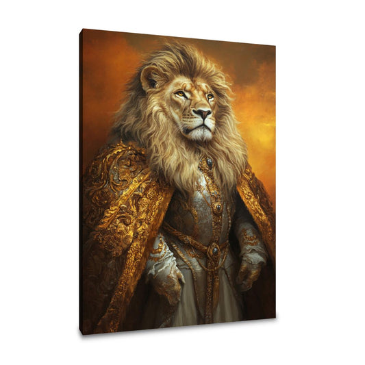 Regal Lion Sunset Canvas - Main Image