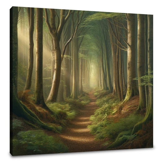 Ancient Forest Path Canvas - Main Image