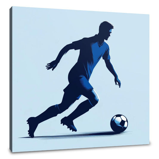 Glasgow Blue Dribble Canvas - Main Image