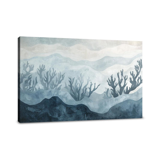 Coral Silhouettes Canvas - Main Image