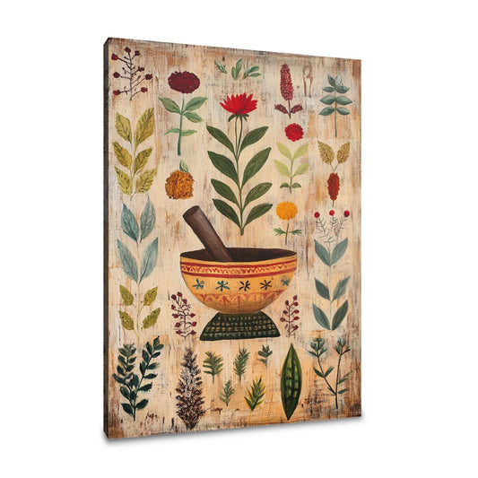 Folk Herbal Canvas - Main Image