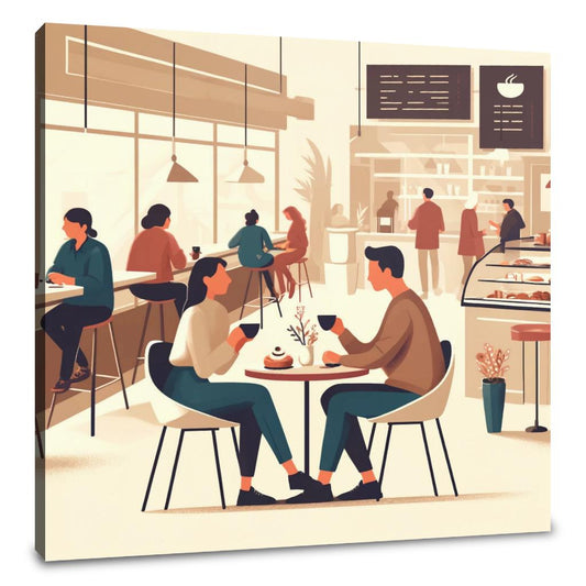 Coffee Time Friends Canvas - Main Image