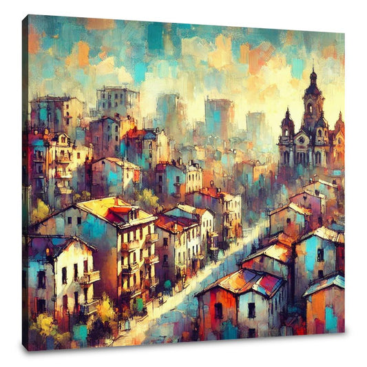Sunrise Cityscape Canvas - Main Image