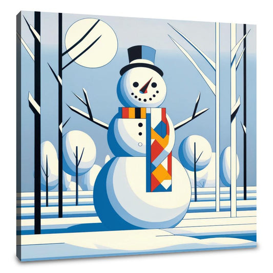 Geometric Winter Canvas - Main Image