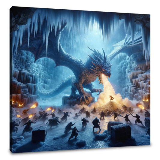 Dragon's Lair on Frost Island Canvas - Main Image
